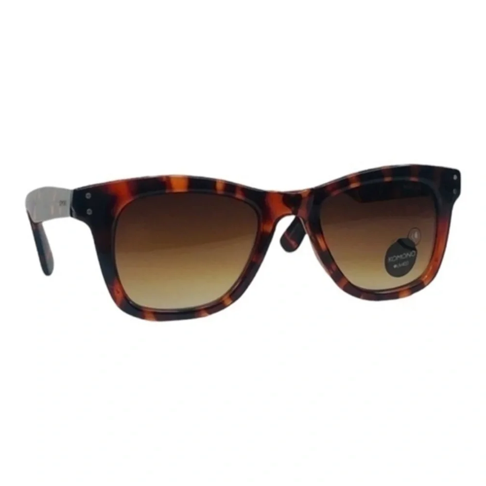 Men's Komono Sunglasses NEW tortoise Allen rectangular frame
